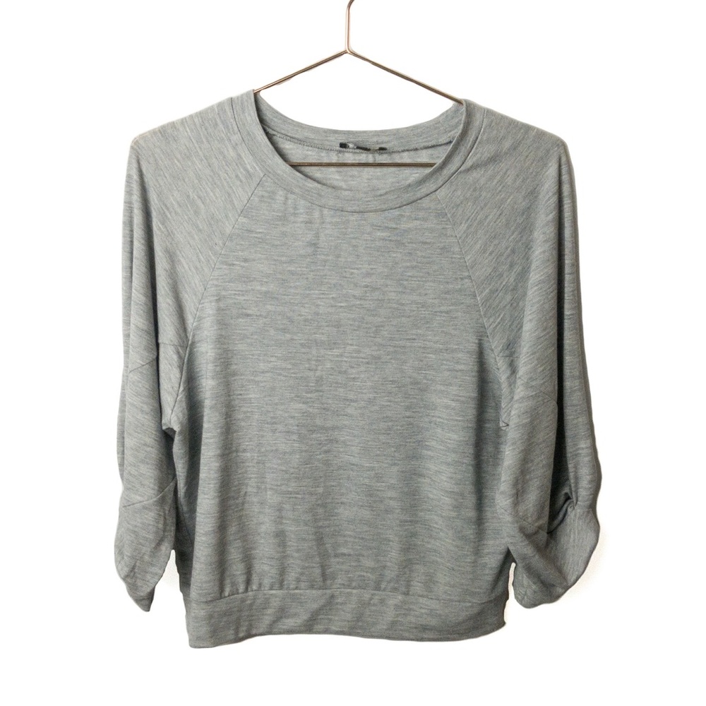 🌸 1. STATE Twist Knot Sleeve Crewneck Top